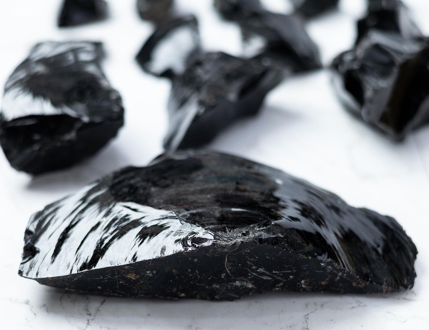 Raw Black Obsidian Stone, Natural Volcanic Glass Specimen, Rough Crystal, Collector Stone, Craft Supply, Choose Your Size