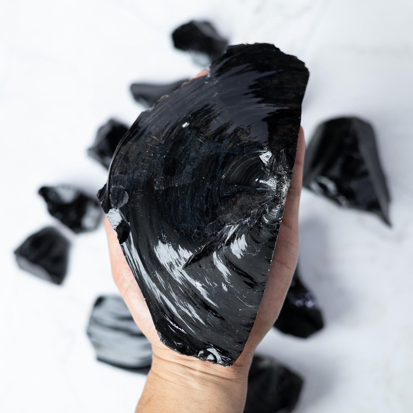 Raw Black Obsidian Stone, Natural Volcanic Glass Specimen, Rough Crystal, Collector Stone, Craft Supply, Choose Your Size