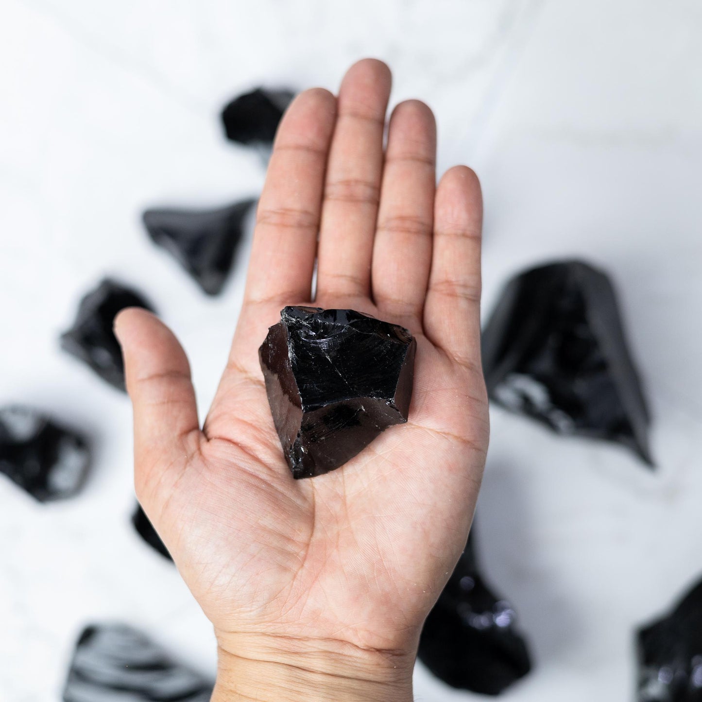 Raw Black Obsidian Stone, Natural Volcanic Glass Specimen, Rough Crystal, Collector Stone, Craft Supply, Choose Your Size