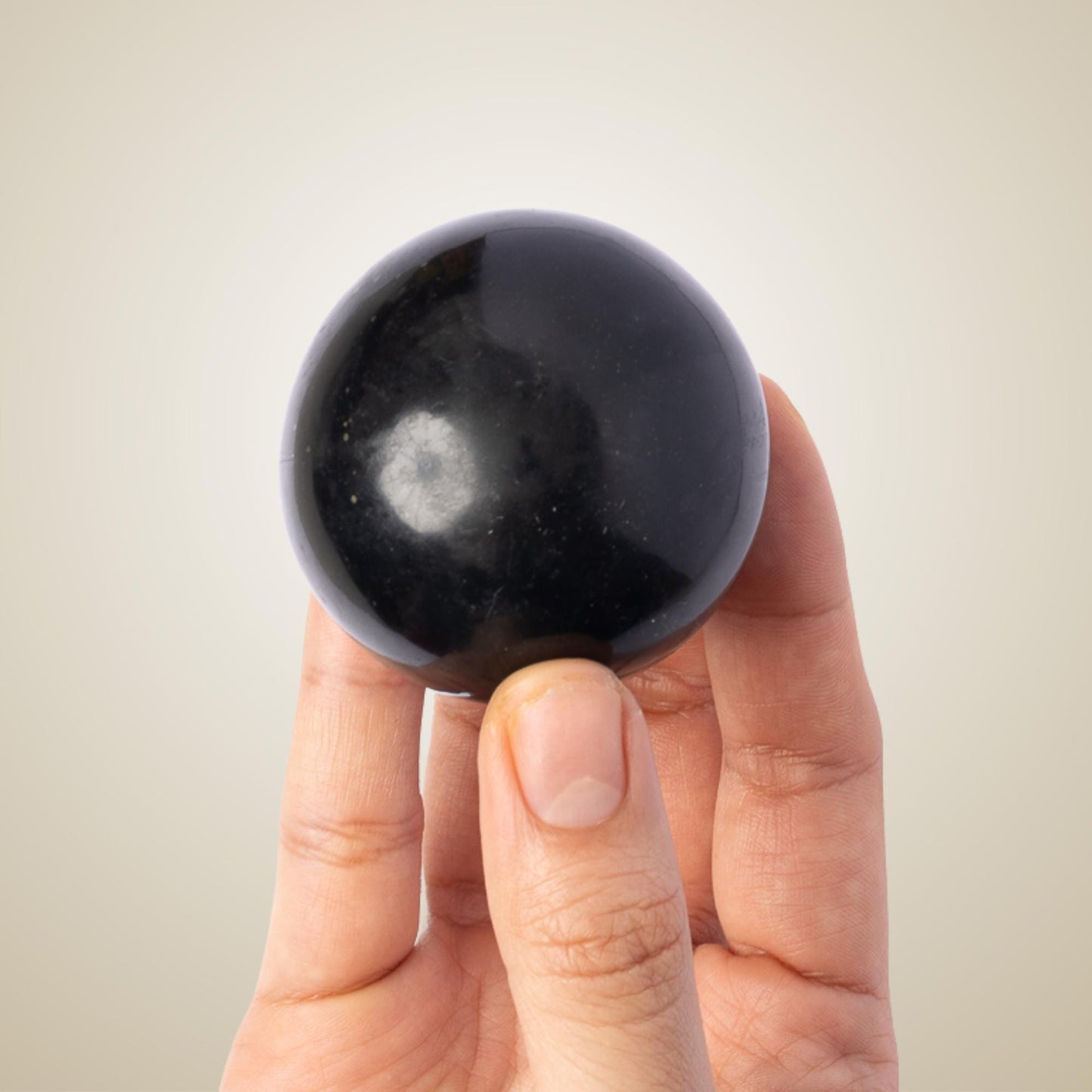 Black Onyx Sphere with Stand, Natural Polished Crystal Ball, Decorative Stone, Craft Supply, Display Piece, Sphere Decor, Crystal Gift