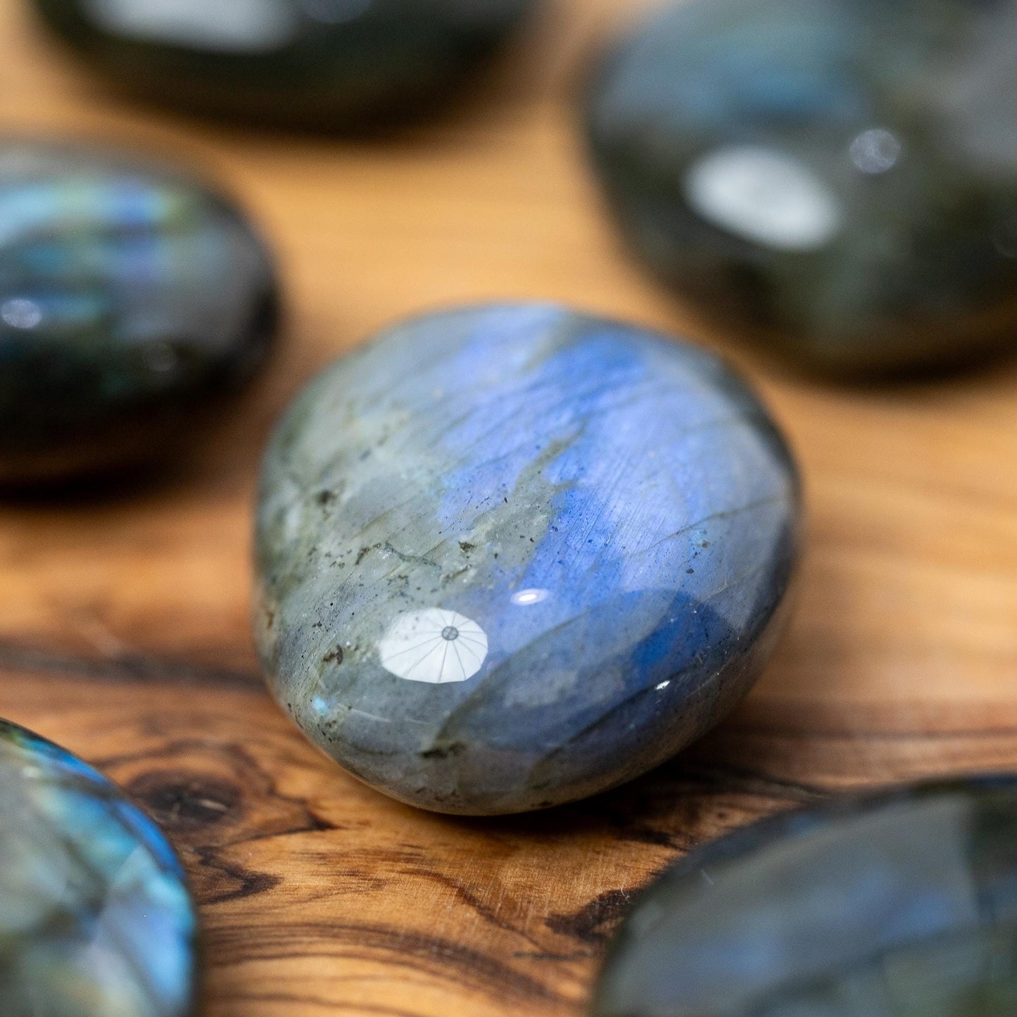 Labradorite Pebble Shaped Palm Stone, Natural Polished Labradorite Crystal, Craft Supply, Worry Stone, Crystal Gift, Choose Your Size