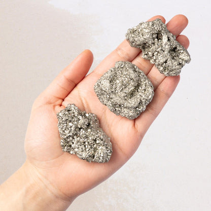 Pyrite Raw Stone, Natural Golden Mineral Specimen, Druzy Rough Crystal, Craft Supply, Crystal Gift, Choose Your Size