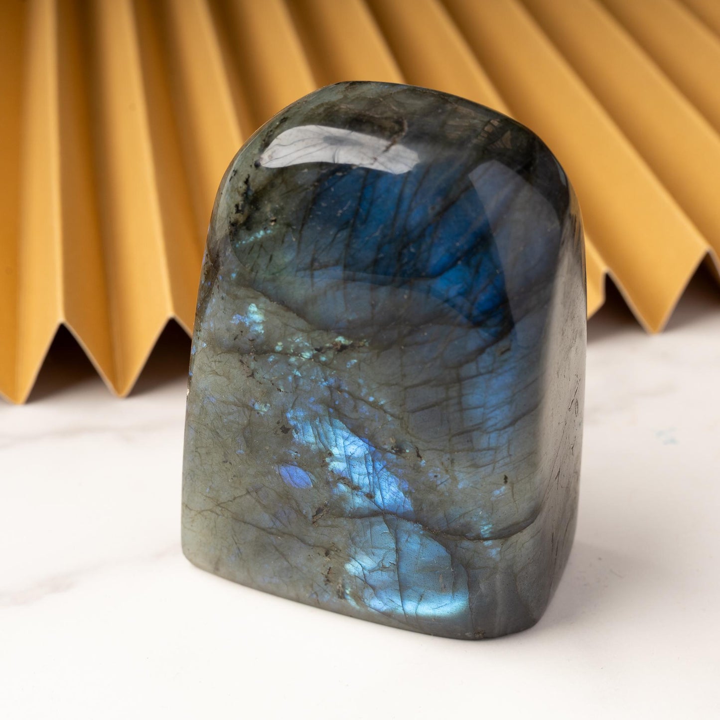 Labradorite Freeform, Polished High Flash Crystal, Natural Stone Specimen, Collector Crystal Gift, Choose Size
