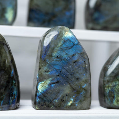 Labradorite Freeform, Polished High Flash Crystal, Natural Stone Specimen, Collector Crystal Gift, Choose Size