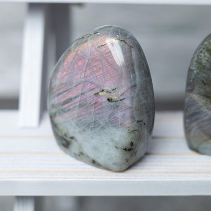 Labradorite Freeform, Polished Purple Flash Crystal, Natural Stone Specimen, Craft Supply, Collector Gift, Choose Size