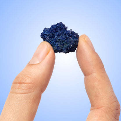 Azurite Cluster, Natural Mineral Specimen, Raw Crystal Cluster, Craft Supply, Collector Stone, Unique Crystal Gift