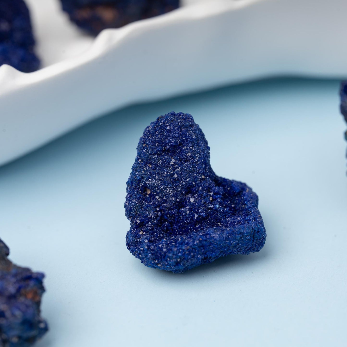Azurite Cluster, Natural Mineral Specimen, Raw Crystal Cluster, Craft Supply, Collector Stone, Unique Crystal Gift
