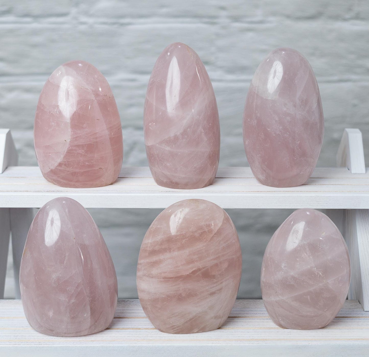 Rose Quartz Freeform, Polished Standing Rose Quartz Crystal, Natural Stone Specimen, Crystal Decor & Gift, Choose Size