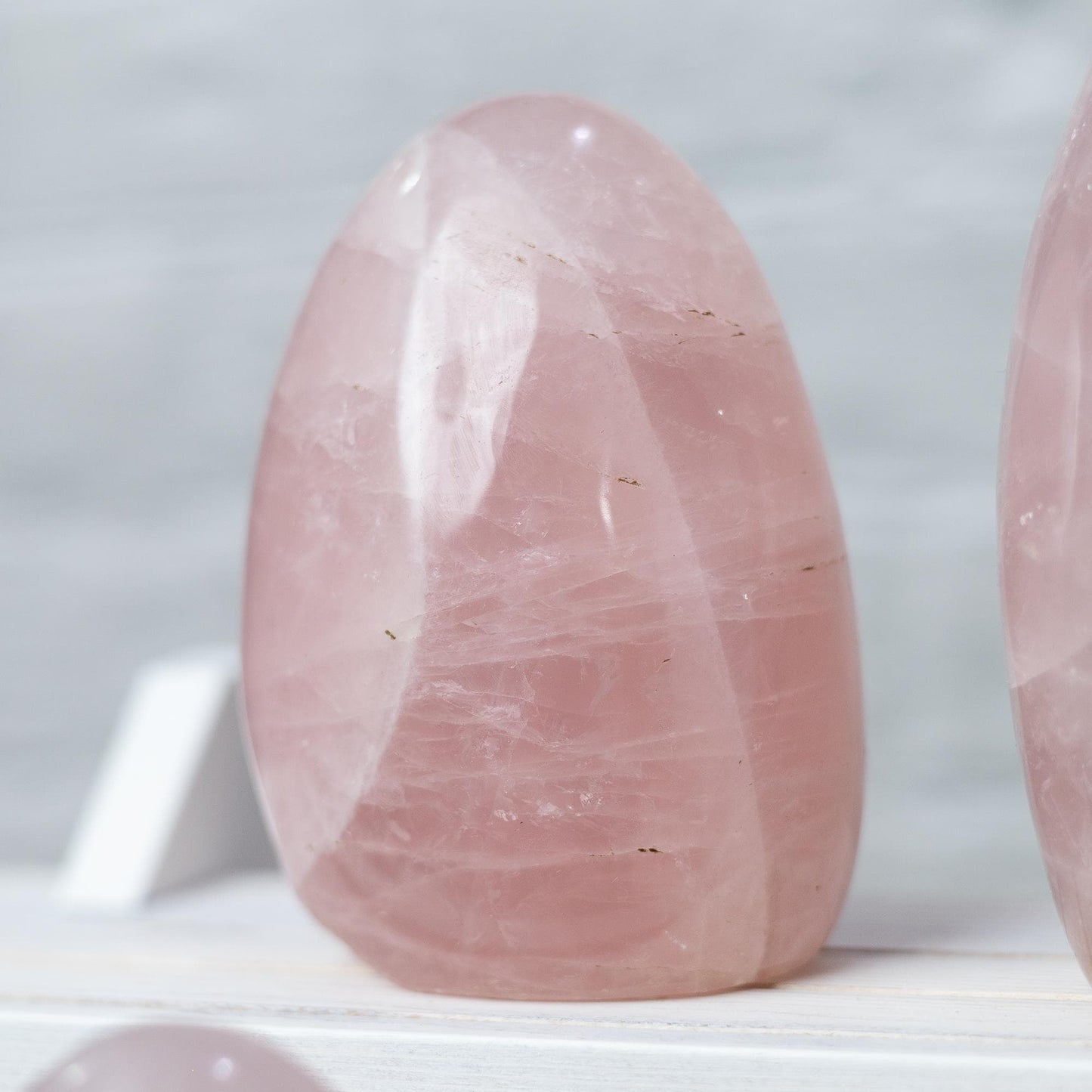 Rose Quartz Freeform, Polished Standing Rose Quartz Crystal, Natural Stone Specimen, Crystal Decor & Gift, Choose Size