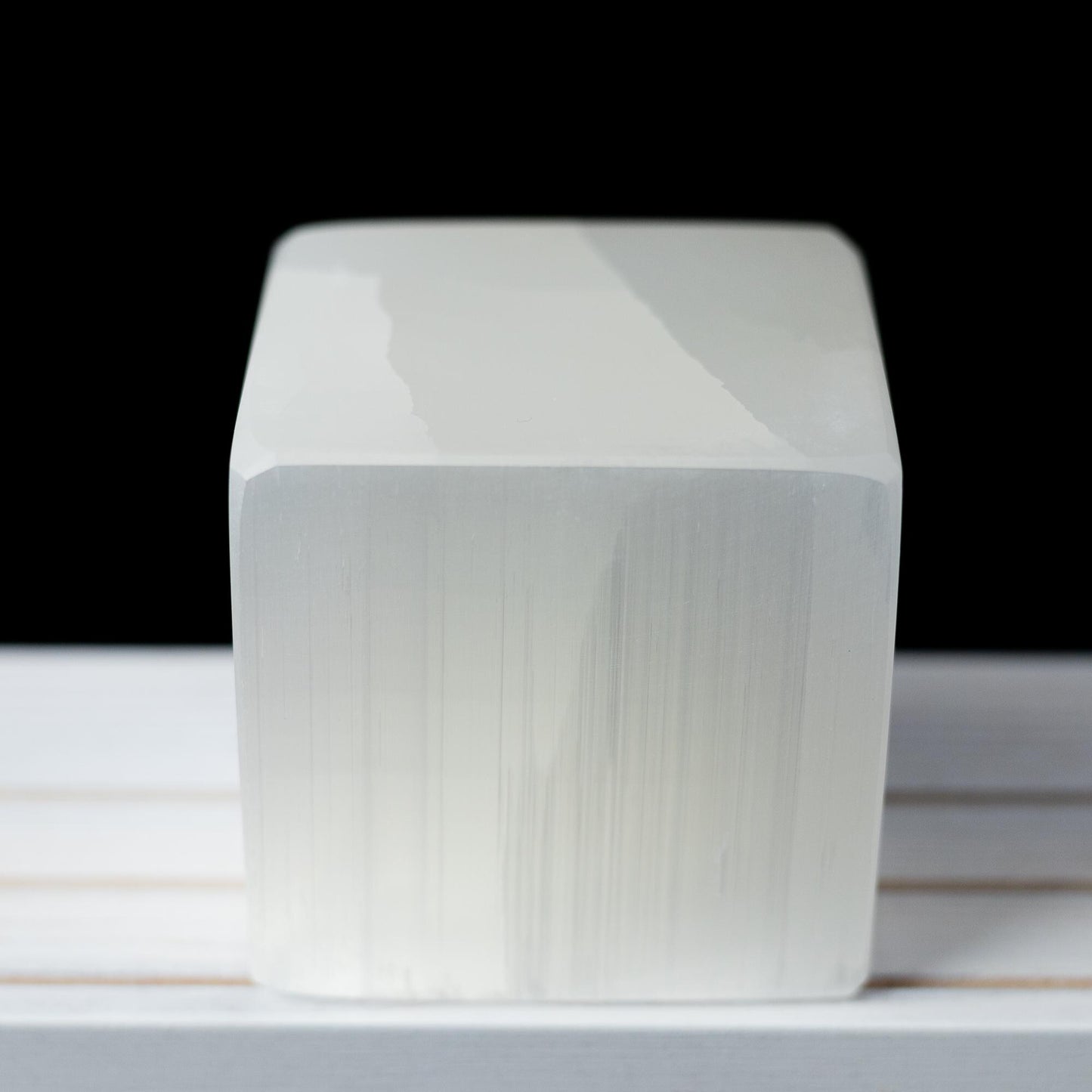 Selenite Crystal Cube, White Crystal Block, Natural Stone Cube, Craft Supply, Crystal Gift, Crystal Decor, 2.5 Inch