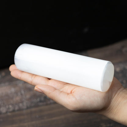 Selenite Cylinder, Natural Selenite Crystal, Bracelet Holder, Crystal Decor, Crystal Gift, Choose Size