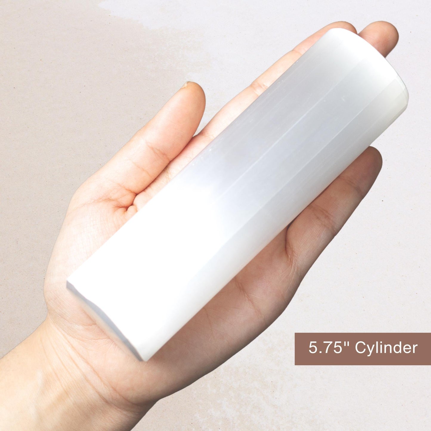 Selenite Cylinder, Natural Selenite Crystal, Bracelet Holder, Crystal Decor, Crystal Gift, Choose Size