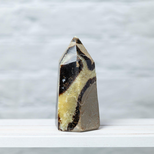 Large Septarian Point Tower, Polished Septarian Crystal Point, Natural Stone Specimen, Crystal Decor & Gift, Choose Size