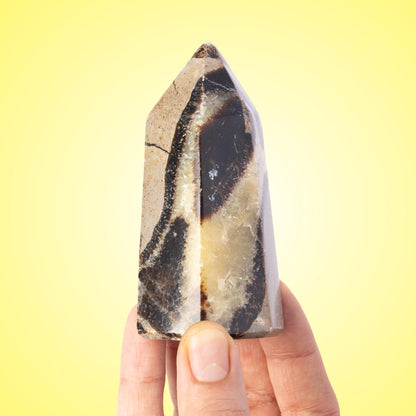 Large Septarian Point Tower, Polished Septarian Crystal Point, Natural Stone Specimen, Crystal Decor & Gift, Choose Size