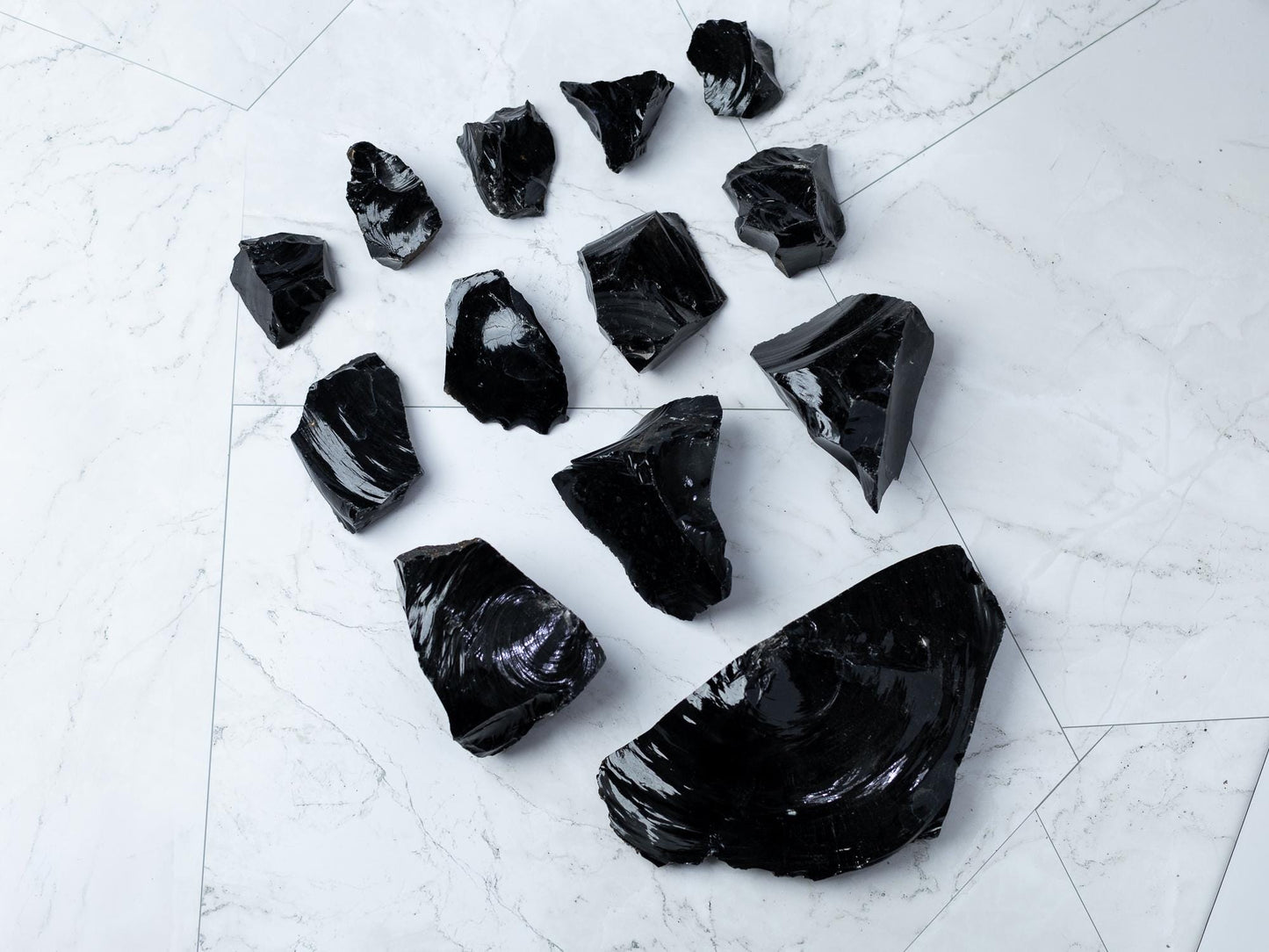Raw Black Obsidian Stone, Natural Volcanic Glass Specimen, Rough Crystal, Collector Stone, Craft Supply, Choose Your Size