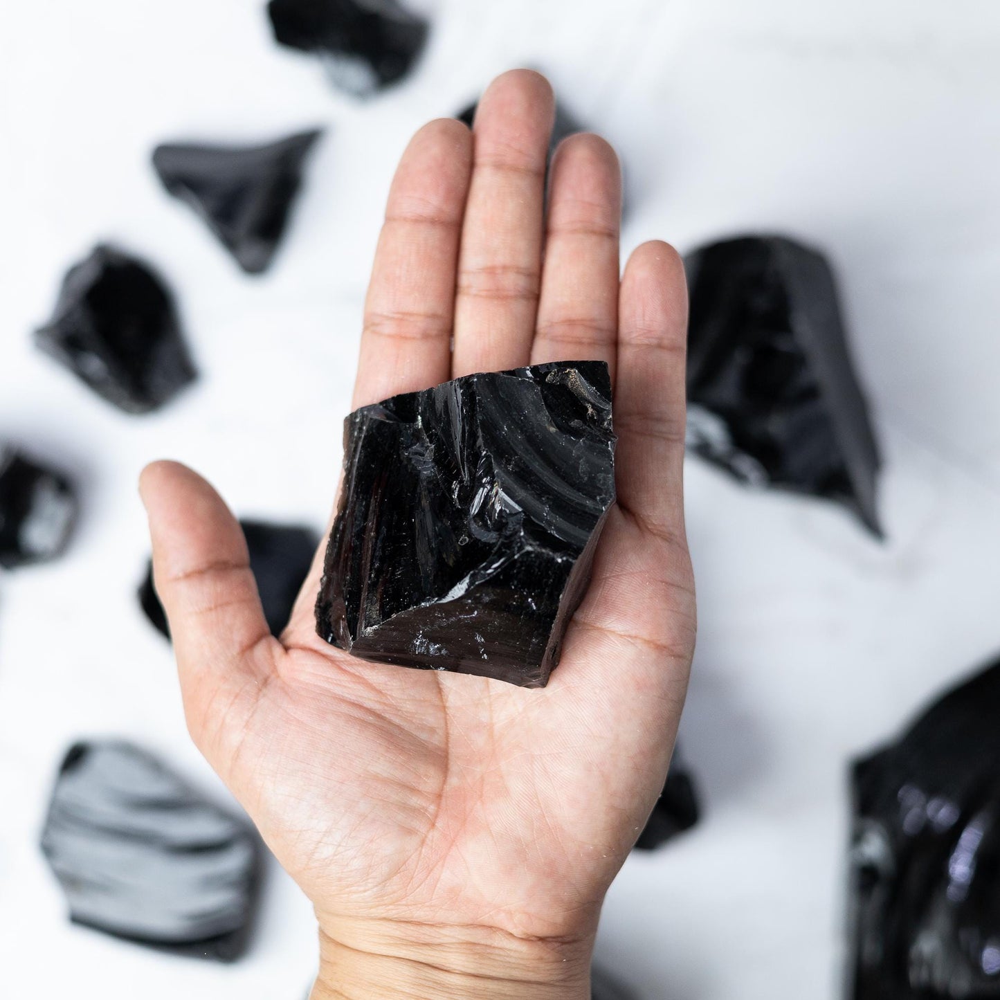Raw Black Obsidian Stone, Natural Volcanic Glass Specimen, Rough Crystal, Collector Stone, Craft Supply, Choose Your Size