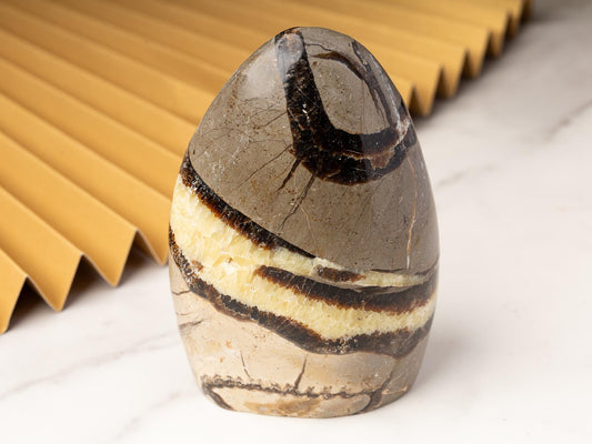 Septarian Freeform, Free Standing Polished Septarian Crystal, Natural Stone Specimen, Crystal Decor & Gift, Choose Size