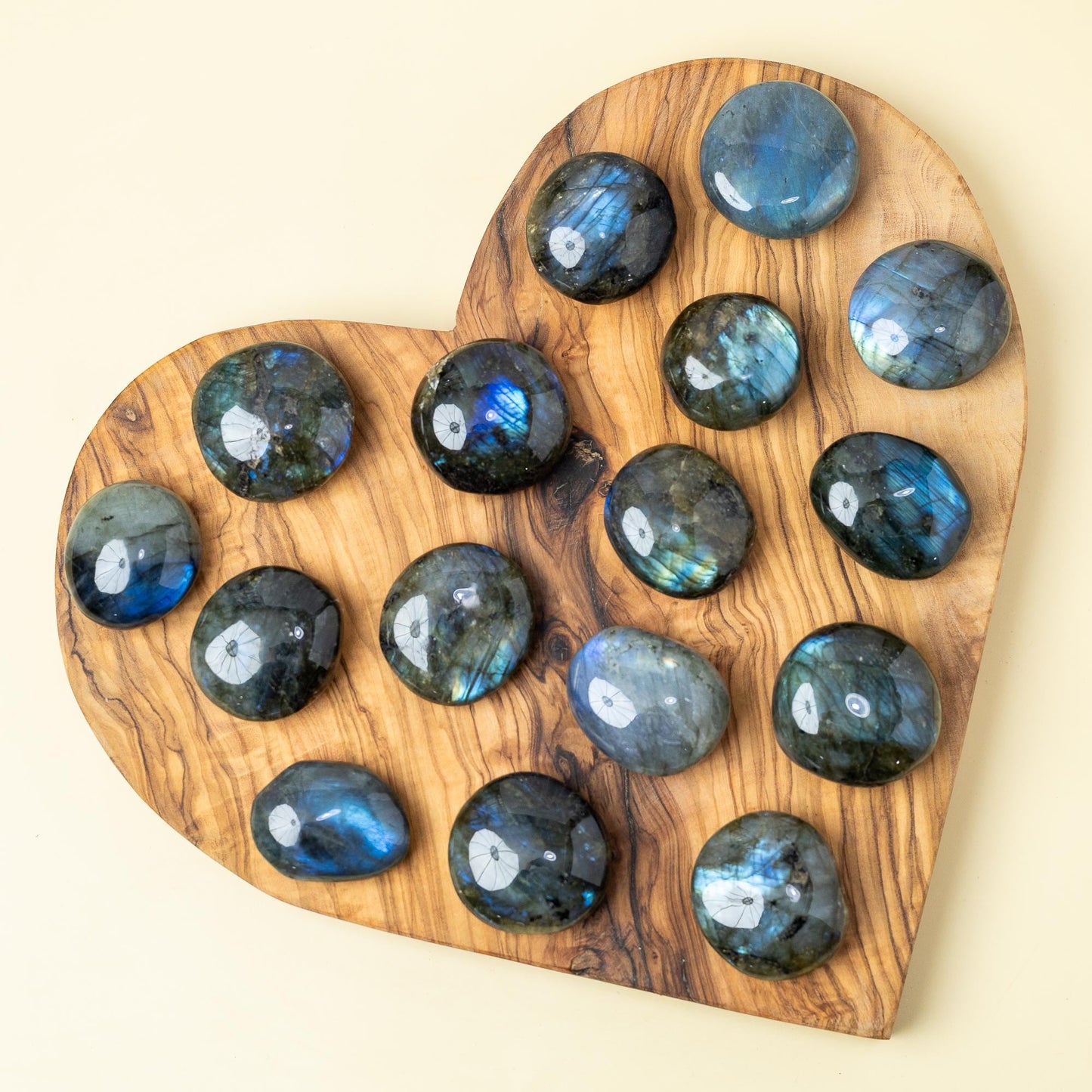Labradorite Pebble Shaped Palm Stone, Natural Polished Labradorite Crystal, Craft Supply, Worry Stone, Crystal Gift, Choose Your Size