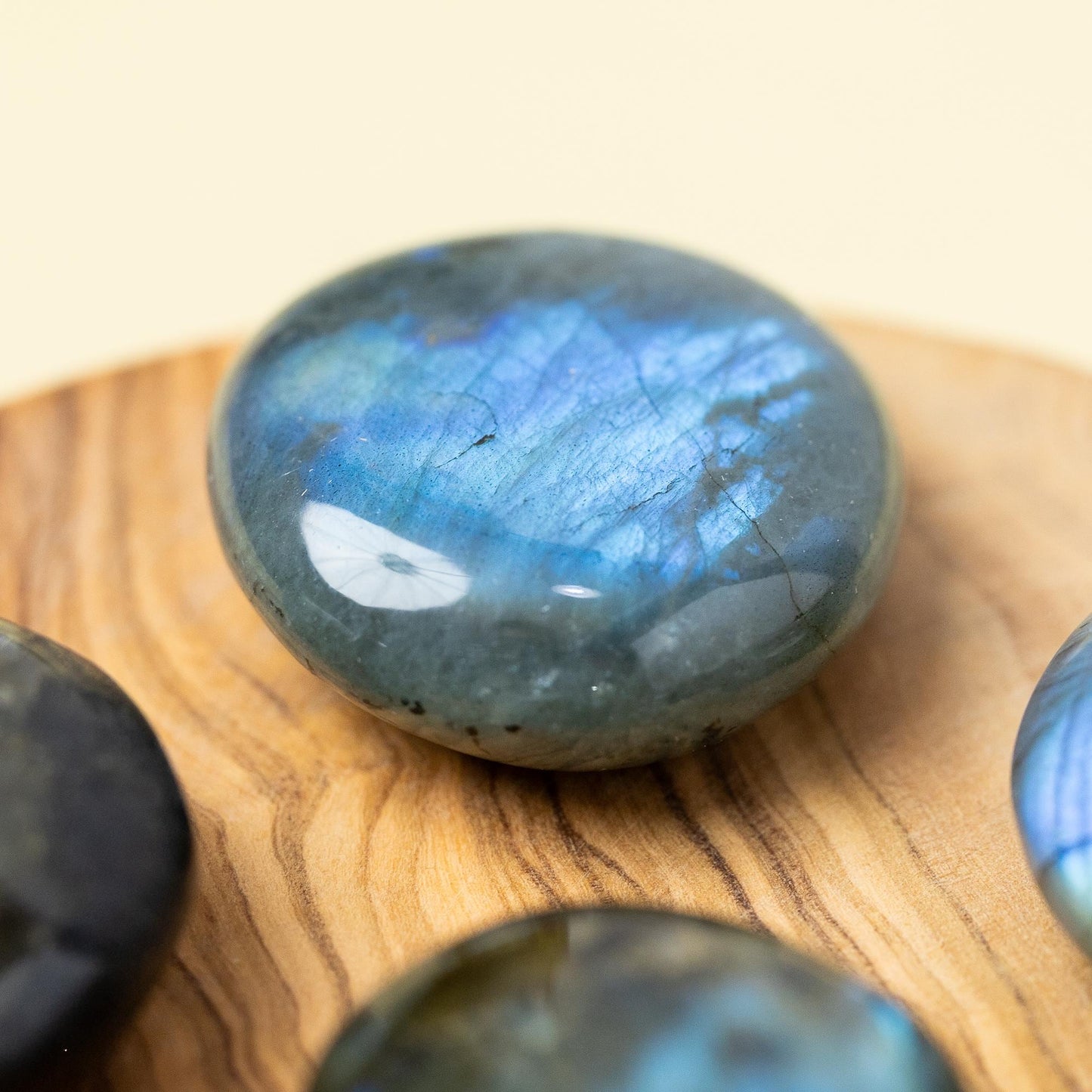 Labradorite Pebble Shaped Palm Stone, Natural Polished Labradorite Crystal, Craft Supply, Worry Stone, Crystal Gift, Choose Your Size