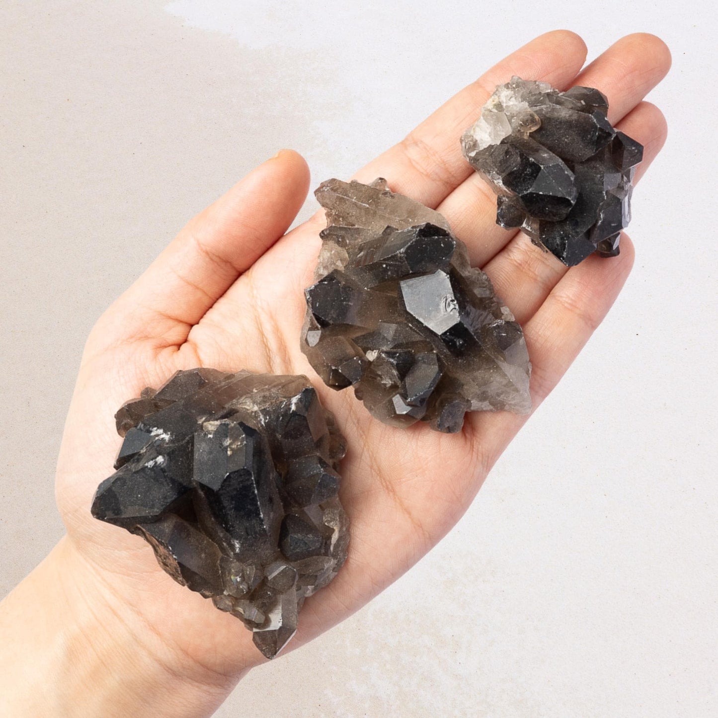 Smoky Quartz Crystal Cluster, Natural Smoky Quartz Point, Rough Quartz Specimen, Raw Crystal Decor, Crystal Gift, Choose Size