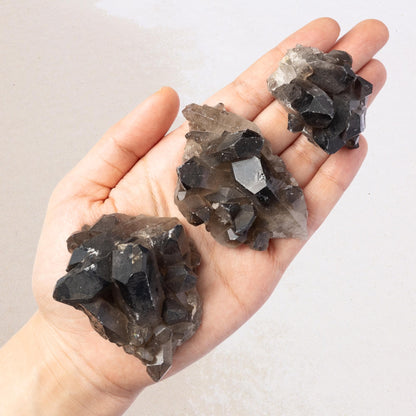 Smoky Quartz Crystal Cluster, Natural Smoky Quartz Point, Rough Quartz Specimen, Raw Crystal Decor, Crystal Gift, Choose Size