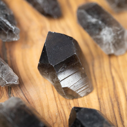 Smoky Quartz Point, Natural Smoky Quartz Crystal, Rough Quartz Specimen, Raw Crystal Decor, Crystal Gift, Choose Size