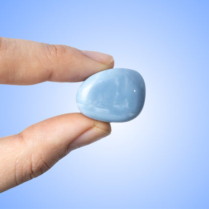 Blue Opal Crystal Tumble Stones, Natural Polished Crystal, Pocket Stone, Craft Supply, Collector Stone, Crystal Gift