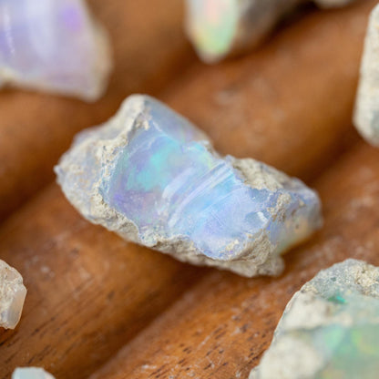 Ethiopian Opal, Natural Opal Stone, Raw Crystal Specimen, Craft Supply, Collector Stone, Crystal Gift, Choose Size