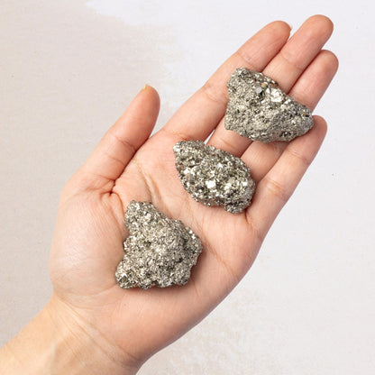 Pyrite Raw Stone, Natural Golden Mineral Specimen, Druzy Rough Crystal, Craft Supply, Crystal Gift, Choose Your Size