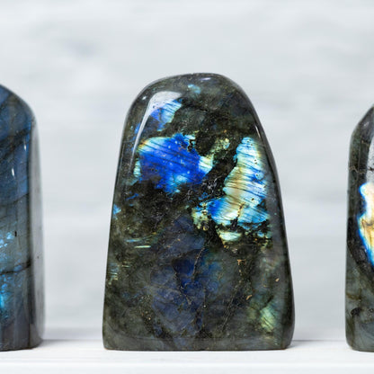 Labradorite Freeform, Polished High Flash Crystal, Natural Stone Specimen, Collector Crystal Gift, Choose Size