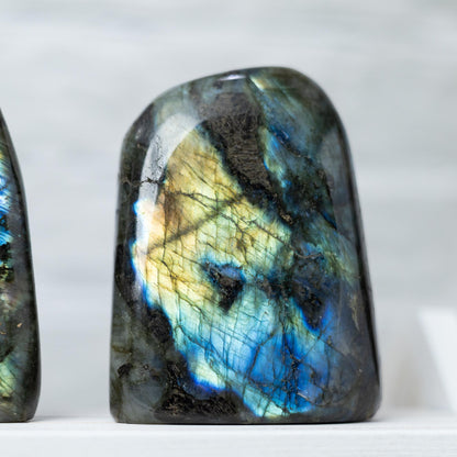 Labradorite Freeform, Polished High Flash Crystal, Natural Stone Specimen, Collector Crystal Gift, Choose Size