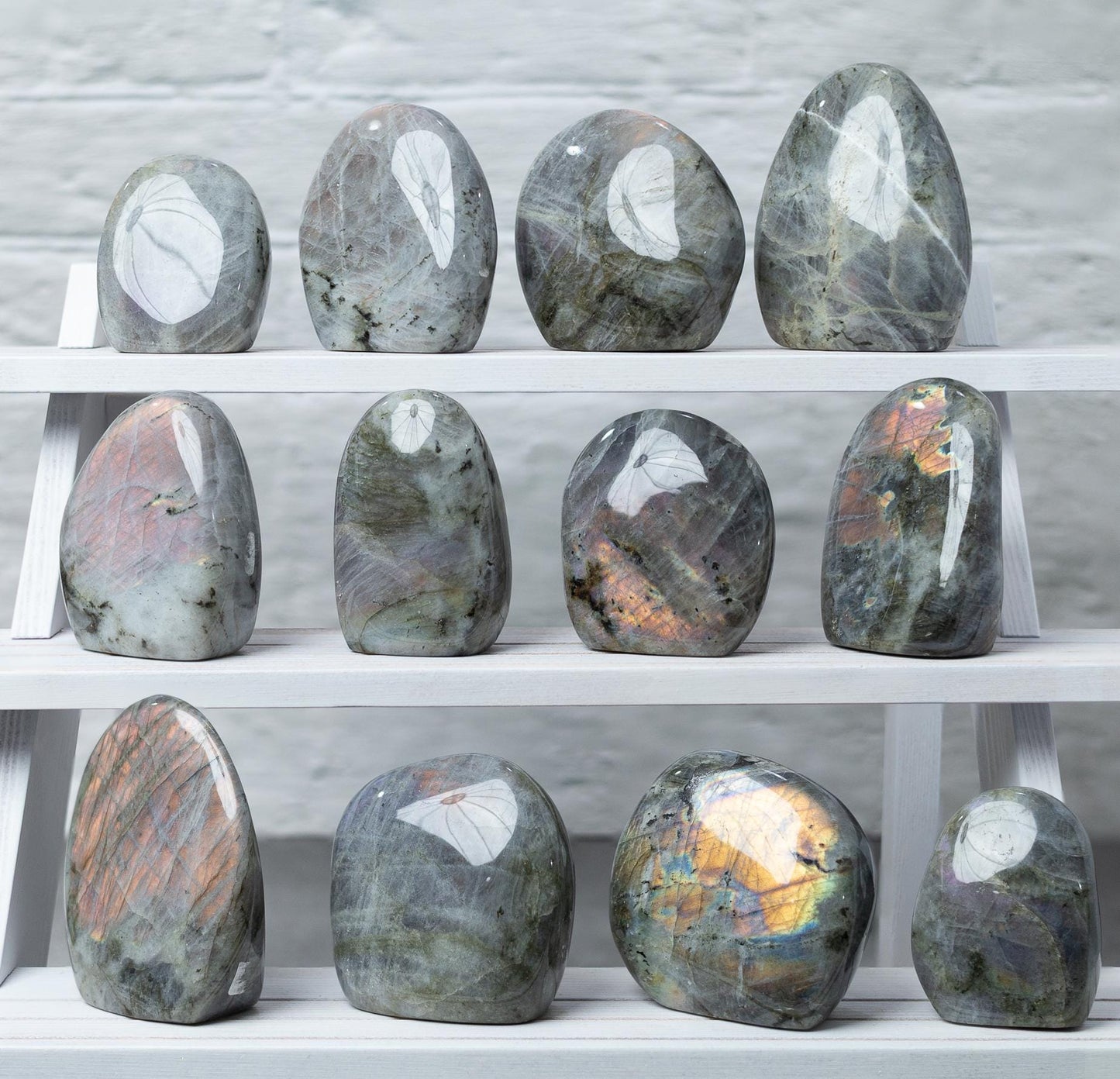 Labradorite Freeform, Polished Purple Flash Crystal, Natural Stone Specimen, Craft Supply, Collector Gift, Choose Size