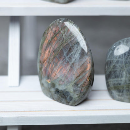 Labradorite Freeform, Polished Purple Flash Crystal, Natural Stone Specimen, Craft Supply, Collector Gift, Choose Size