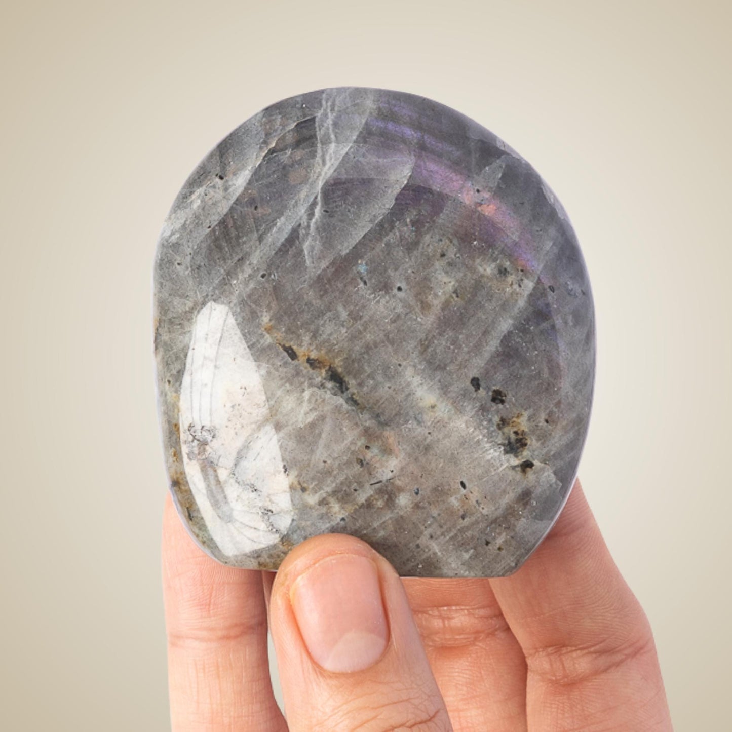 Labradorite Freeform, Polished Purple Flash Crystal, Natural Stone Specimen, Craft Supply, Collector Gift, Choose Size