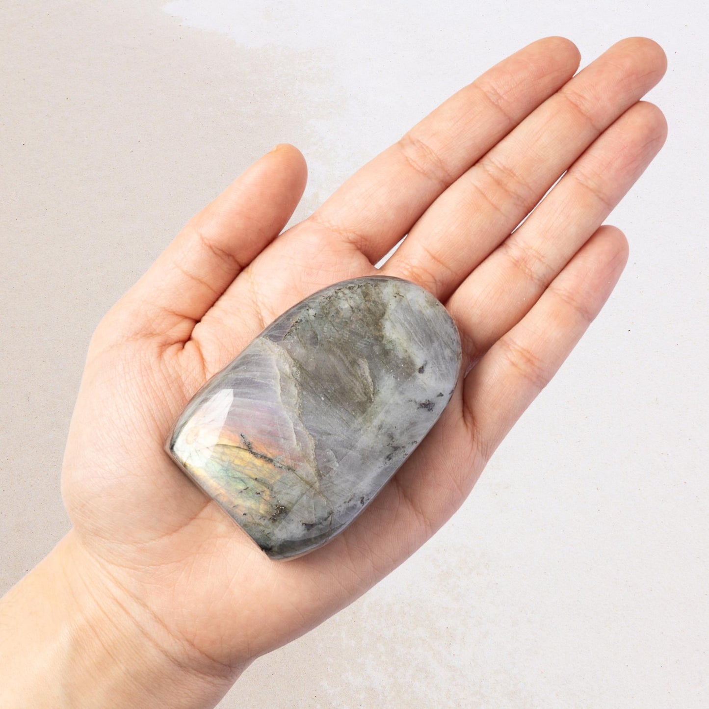 Labradorite Freeform, Polished Purple Flash Crystal, Natural Stone Specimen, Craft Supply, Collector Gift, Choose Size