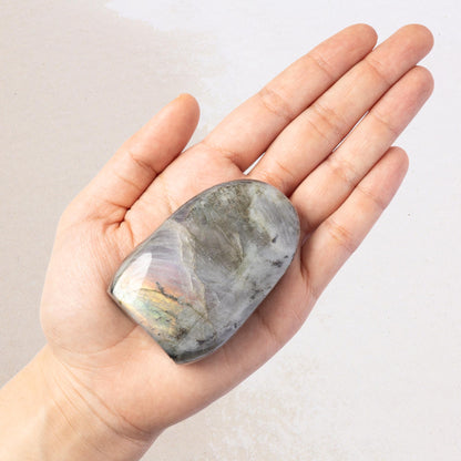 Labradorite Freeform, Polished Purple Flash Crystal, Natural Stone Specimen, Craft Supply, Collector Gift, Choose Size