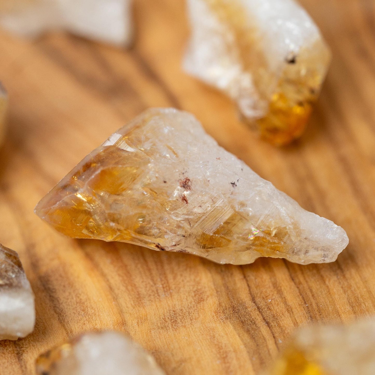 Citrine Raw Point Stone, Natural Rough Crystal Point, Craft Supply, Collector Stone, Crystal Gift, Sold Per Ounce