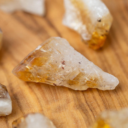 Citrine Raw Point Stone, Natural Rough Crystal Point, Craft Supply, Collector Stone, Crystal Gift, Sold Per Ounce