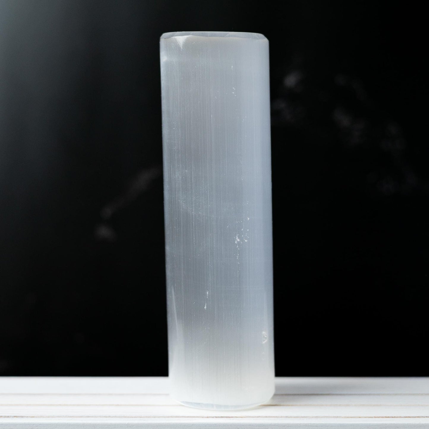 Selenite Cylinder, Natural Selenite Crystal, Bracelet Holder, Crystal Decor, Crystal Gift, Choose Size