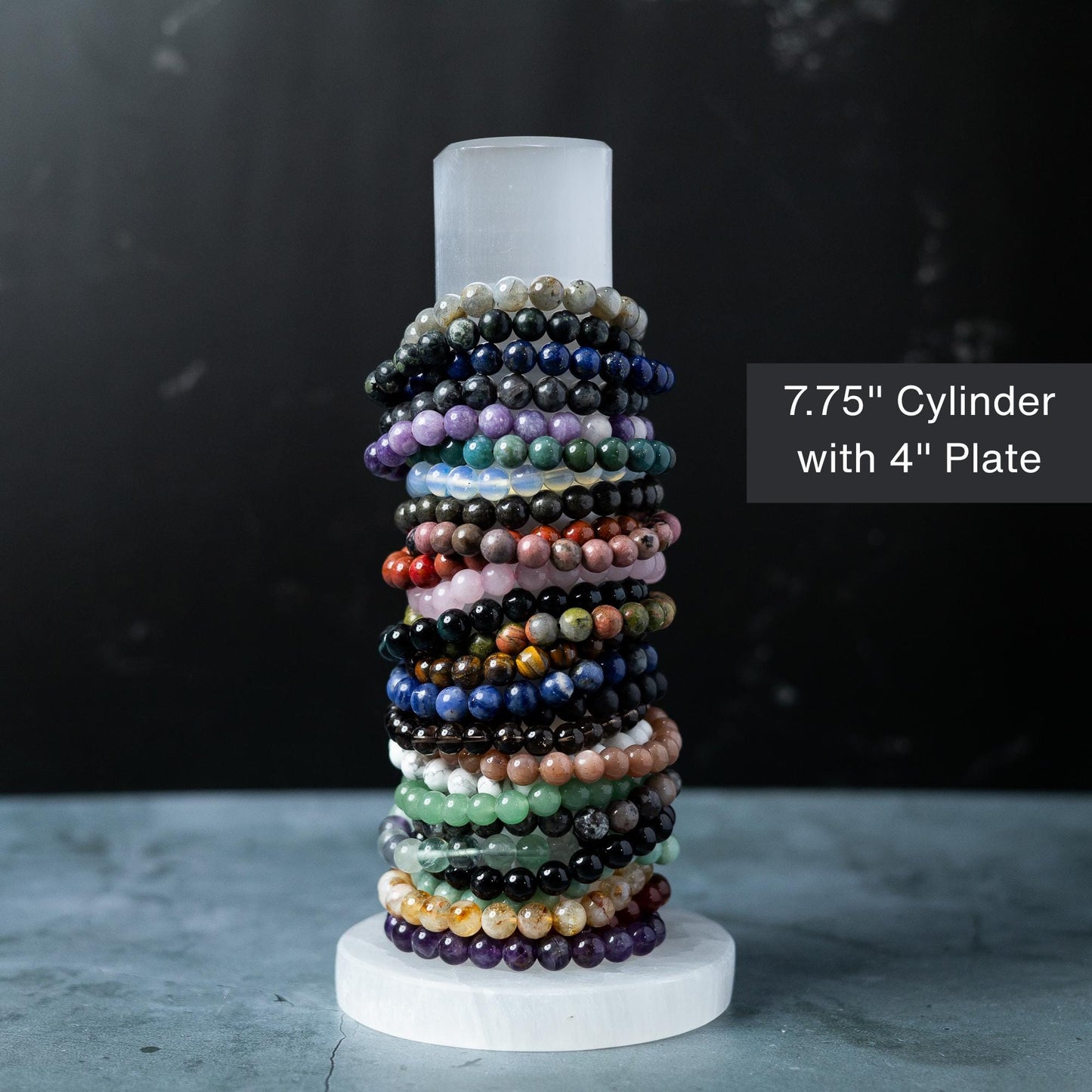 Selenite Cylinder, Natural Selenite Crystal, Bracelet Holder, Crystal Decor, Crystal Gift, Choose Size