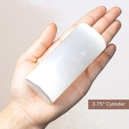 Selenite Cylinder, Natural Selenite Crystal, Bracelet Holder, Crystal Decor, Crystal Gift, Choose Size