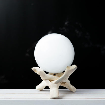 Selenite Sphere with Stand, Selenite Crystal Ball, Natural Crystal Decor, Crystal Gift, Choose Size