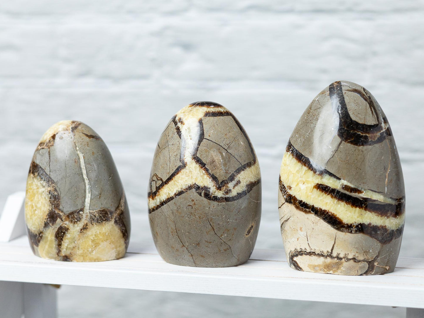 Septarian Freeform, Free Standing Polished Septarian Crystal, Natural Stone Specimen, Crystal Decor & Gift, Choose Size