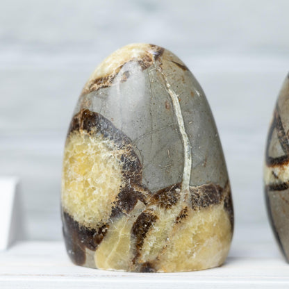 Septarian Freeform, Free Standing Polished Septarian Crystal, Natural Stone Specimen, Crystal Decor & Gift, Choose Size