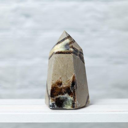 Large Septarian Point Tower, Polished Septarian Crystal Point, Natural Stone Specimen, Crystal Decor & Gift, Choose Size
