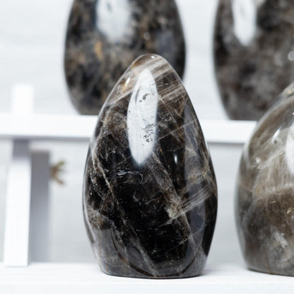 Smoky Quartz Freeform, Free Standing Polished Smoky Quartz Crystal, Natural Stone Specimen, Crystal Decor & Gift, Choose Size