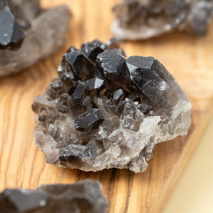 Smoky Quartz Crystal Cluster, Natural Smoky Quartz Point, Rough Quartz Specimen, Raw Crystal Decor, Crystal Gift, Choose Size