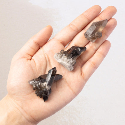 Smoky Quartz Crystal Cluster, Natural Smoky Quartz Point, Rough Quartz Specimen, Raw Crystal Decor, Crystal Gift, Choose Size
