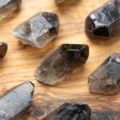 Smoky Quartz Point, Natural Smoky Quartz Crystal, Rough Quartz Specimen, Raw Crystal Decor, Crystal Gift, Choose Size