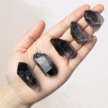 Smoky Quartz Point, Natural Smoky Quartz Crystal, Rough Quartz Specimen, Raw Crystal Decor, Crystal Gift, Choose Size
